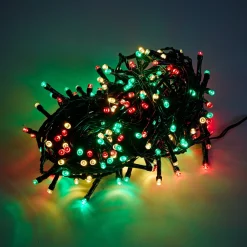 200 Led Fairy Lights Red, Green And Warm White
