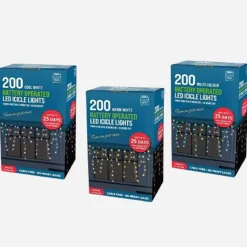 200 Led Icicle Timer Lights