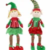 Boy Or Girl Sitting Elf With Dangly Legs Asst (70Cm) - Boy
