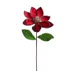 Burgundy Magnolia / Green Leaf Pick