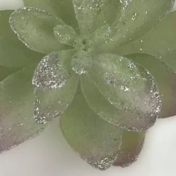 Cactus Succulent Clip Green/Silver Lrg