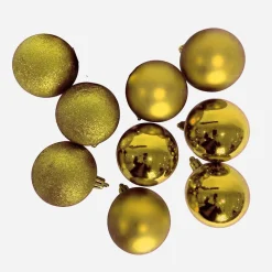Champagne Baubles (8Cm)