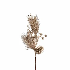 Champagne Pine Stem With Berries (44Cm)