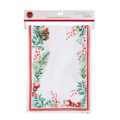 Christmas Holly Table Runner