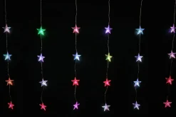 Colour Change Star Curtain (24Pc)