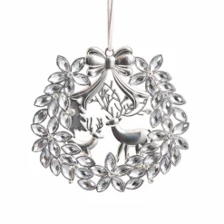 Crystal Wreath Tree Ornament (10Cm)