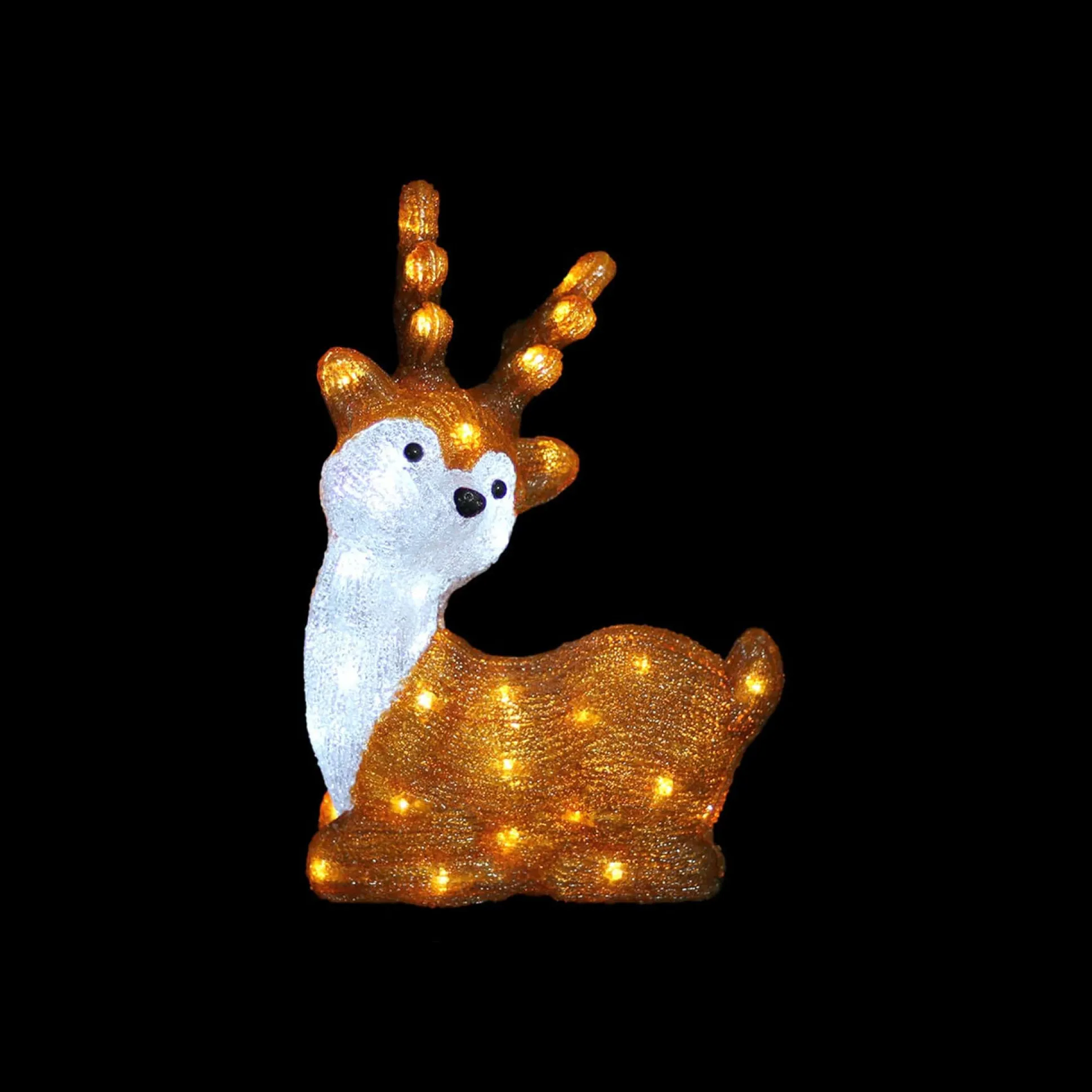 3D Acrylic Cute Sitting Reindeer