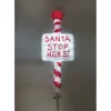 3D Acrylic Santa Stop Here Sign
