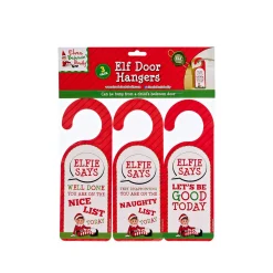Elves Behaving Badly Door Hangers