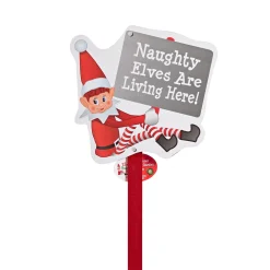 Elves Behaving Badly Naughty Elf Garden Sign