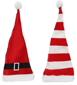 Extra Long Bendable Santa Hat Asst (70Cm)