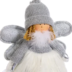 Fabric Angel With Fluffy Dress (36Cm)
