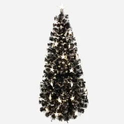 Fibre Optic Tree Black With 3D Stars Led (1.8M)