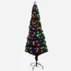 Fibre Optic Tree Slim With Multicoloured Leds (1.8M)