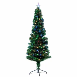 Fibre Optic Tree Slim With Multicoloured Leds (1.8M)
