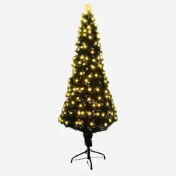 Fibre Optic Tree Slim With Warm White Leds (1.8M)