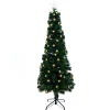 Fibre Optic Tree With 3D Stars Led Warm White (1.8M)