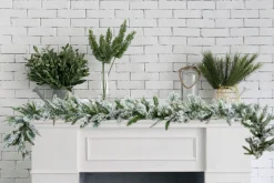 Flocked Emerald Angel Garland (2.7M)