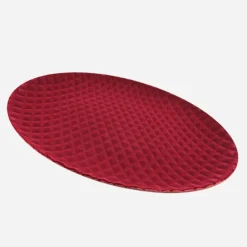 Flocked Red Plate