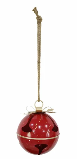 Giant Metal Nutbell With Rope Hanger Asst (23.5Cm)