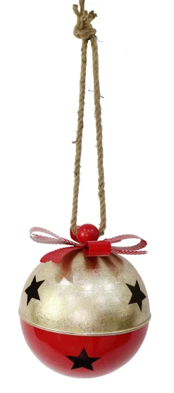 Giant Metal Nutbell With Rope Hanger Asst (23.5Cm)