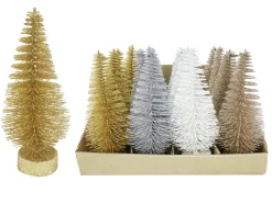 Glitter Brush Tree Asst (20Cm)