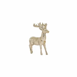 Glitter Finish Reindeer Tree Ornament (12.5Cm)