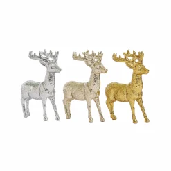 Glitter Finish Reindeer Tree Ornament (12.5Cm)