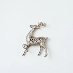 Glitter Hanging Decoration - Silver Dove