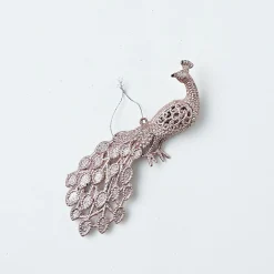 Glitter Hanging Decoration - Silver Dove