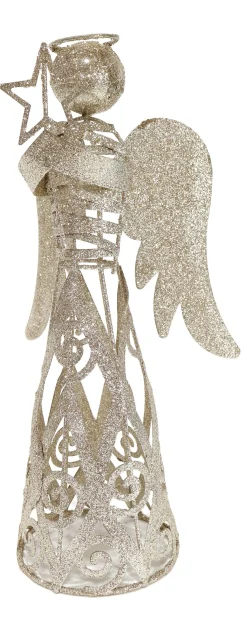 Glitter Metal Angel Asst (30Cm)