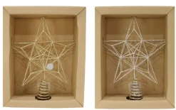 Glitter Wire Star Topper Asst (30Cm)