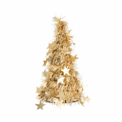 Gold Tinsel Tree (26Cm)