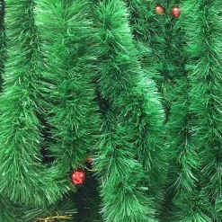 Green Tinsel With Baubles (3M)