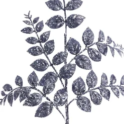 Grey Glitter Leaf Pick (70Cm)