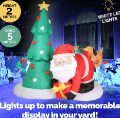 Inflatable Santa And Puppy (1.95M)