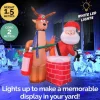 Inflatable Santa Stuck In Chimney (2.1M)