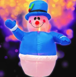 Inflatable Snowman Blue (120Cm)