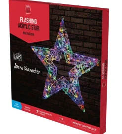 Led Acrylic Flashing Star Multi