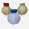 Led Mesh Baubles 3Pc (60Cm)