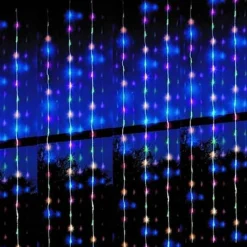 Led Multicolour Waterfall Curtain (1.2X2M)