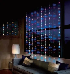 Led Multicolour Waterfall Curtain (4X2M)