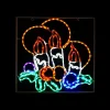Led Ropelight Candles With Holly
