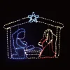 Led Ropelight Nativity Stable