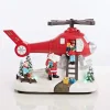 Led Santa Helicopter Spinning Propeller