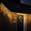 Led Warm White Icicle Lights (10M)