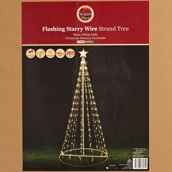 Led Warm White Starry Wire Strands Tree (1.8M)
