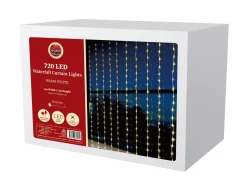 Led Warm White Waterfall Curtain (4X2M)