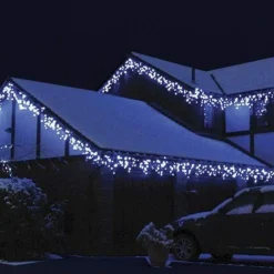Led White Icicle Lights (20M)