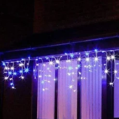 Led White-Blue Icicle Lights (20M)